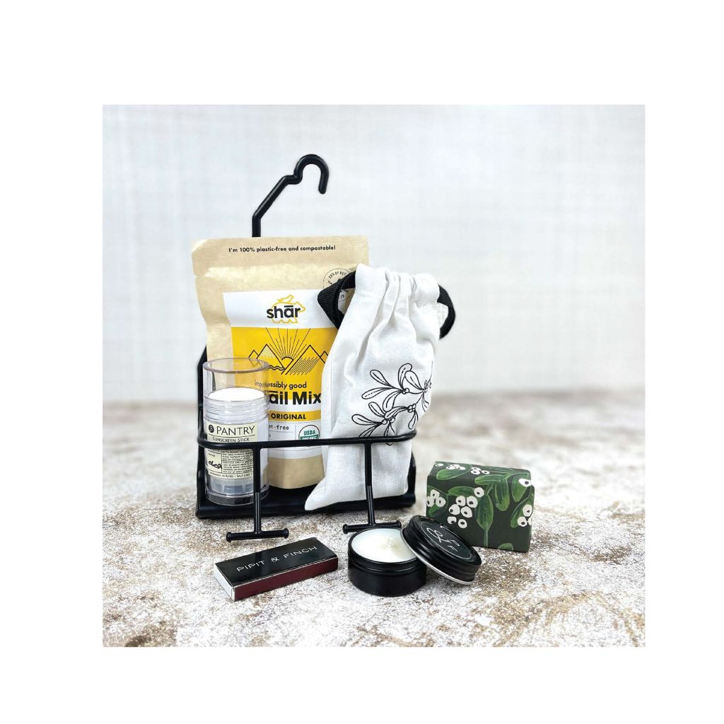 VIP gift item collection in small ski lift chair