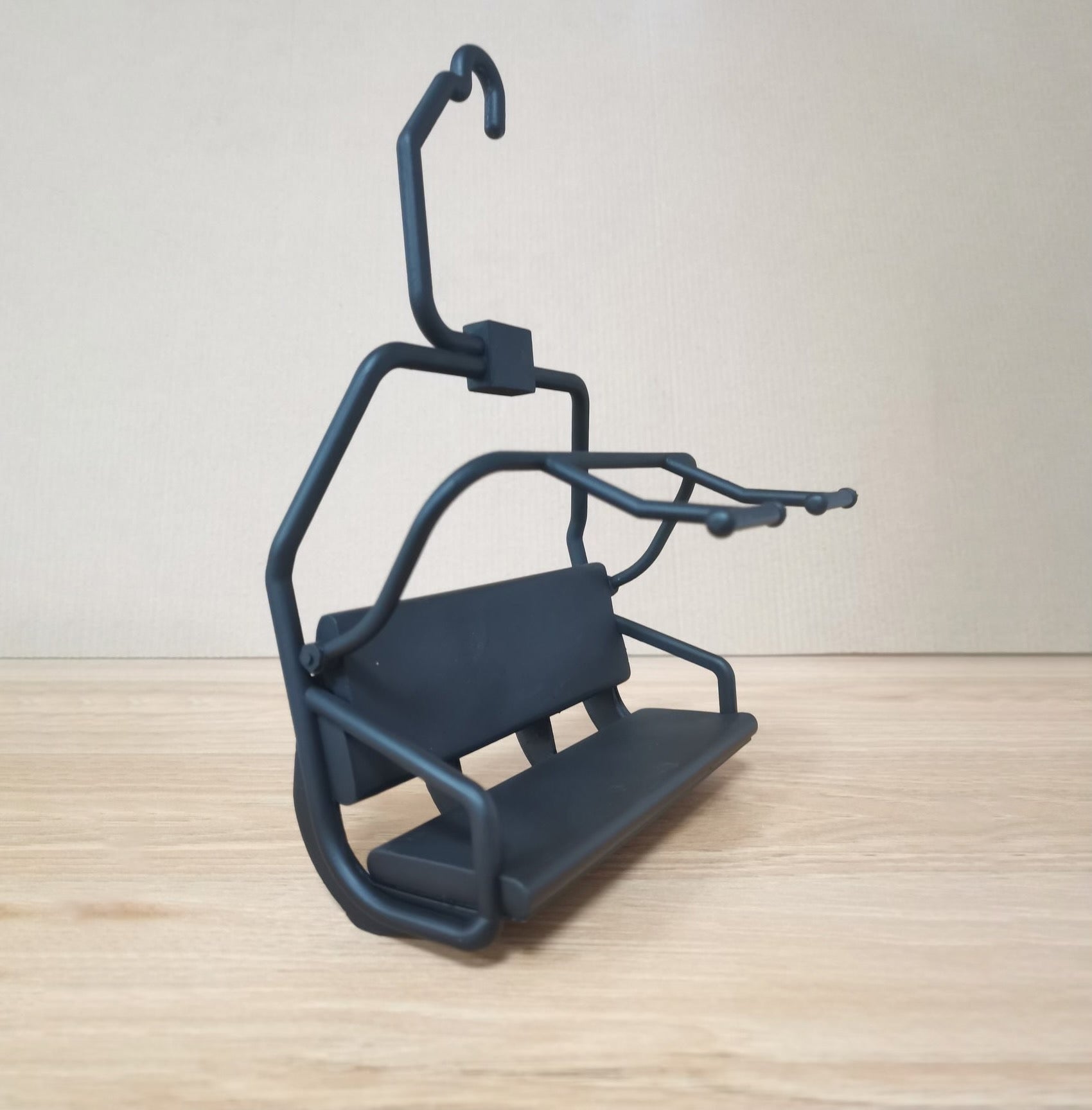 Small Ski Lift Chair with Safety Bar that raises and lowers